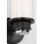 Percy 14" Single Bath Sconce with White Glass-1852912628