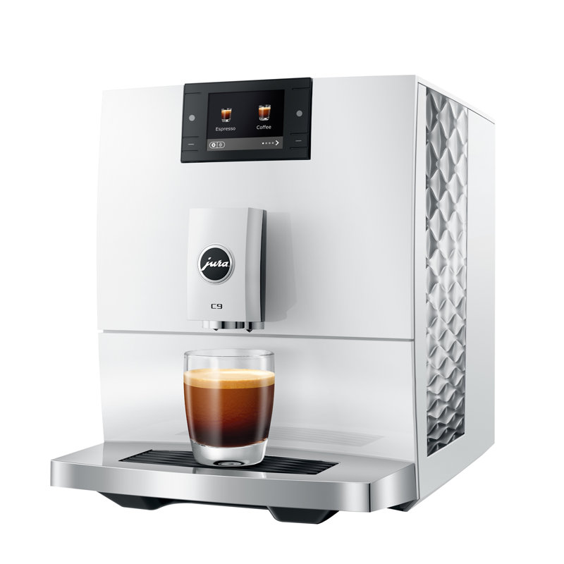 C9 Piano Black Automatic Coffee Machine, White