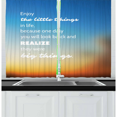 Abstract Tailored Kitchen Curtain