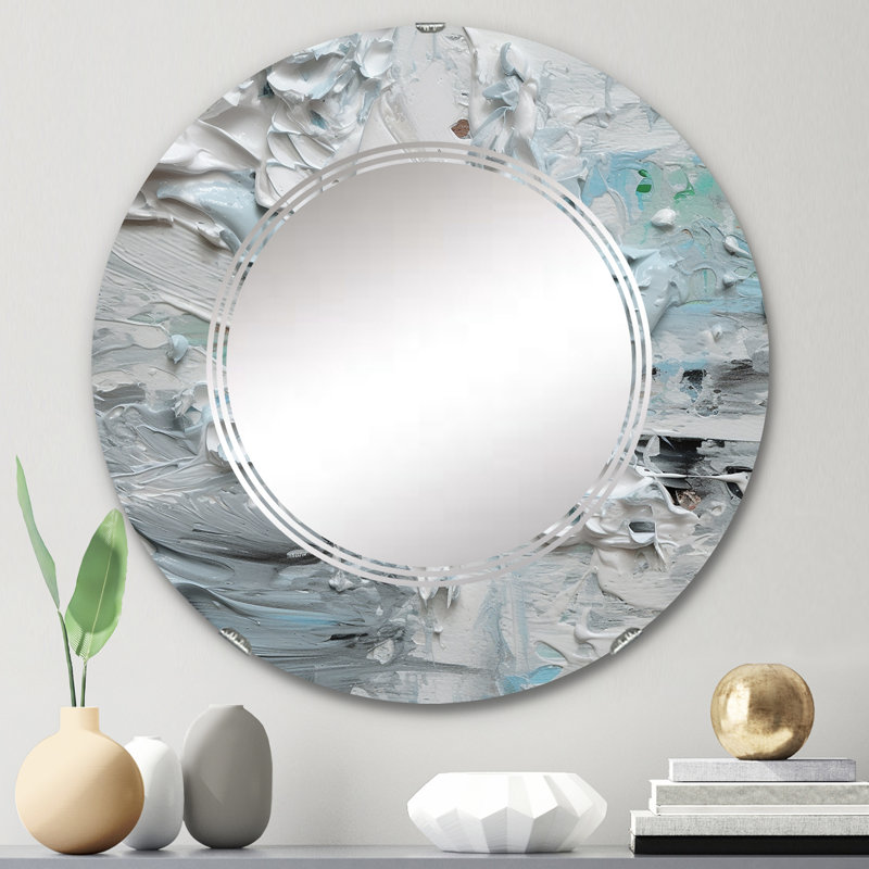 Miroir mural rond Taoualt, 24 po x 24 po