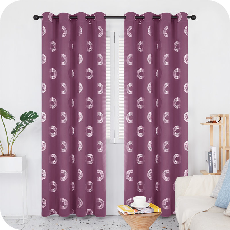 Aquira Room Darkening Curtain Pair, 42" W x 72" L, Khaki