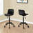 Office Chair, Adjustable Height, Swivel, Ergonomic, Computer Desk, Work, Juvenile, Black Leather Look, White Metal, Contemporary, Modern-1861330286