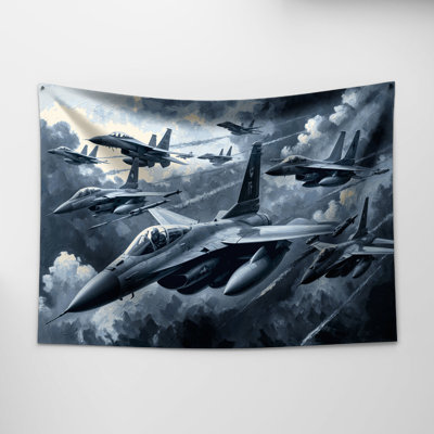 Tapisserie murale Trans jets et bombardiers
