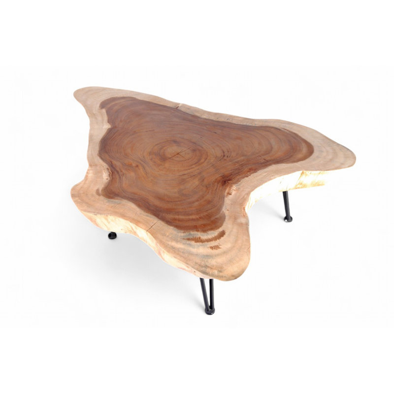 Solid Wood Top Single Coffee Table