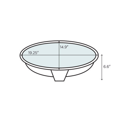 TOTO® Dartmouth® 17-1/4" x 12-7/8" Oval Undermount Bathroom Sink, Colonial White
