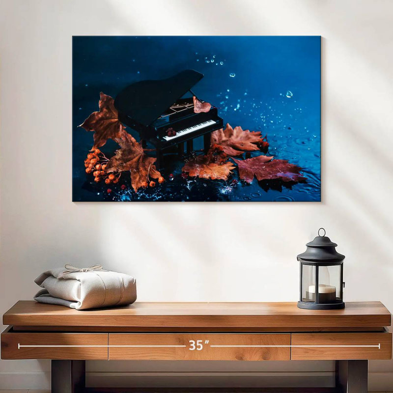 Abarca Autumn Tiny Piano, 16" H x 24" W