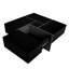 Square Coffee Table, 4 Hidden Storages, Extendable Sliding Tabletop, Glossy, 31.5"X31.5", For Living Room Decoration Table With Storage And Surface, Veneer, Construction-2058491208