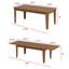 Table de salle à manger extensible 70 "à 106" pour 6 à 10 personnes, table de salle à manger en bois, table extensible moderne pour rassemblements-674158272