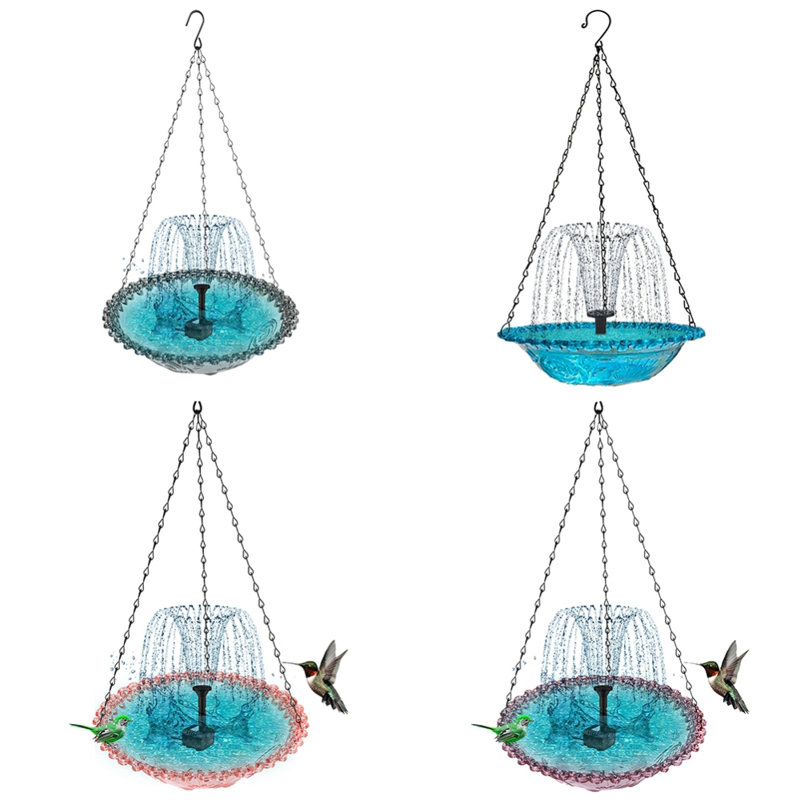 Fontaine flottante solaire pour animaux de compagnie, Mauve