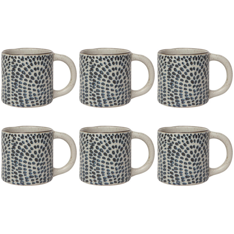 Set of 6 Droplet Element Mug