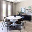 Charina Oval Marble Top Dining Table