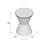 Brigid Industrial Accent Table - Handcrafted for Authentic Industrial Charm