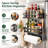 Magnetic Storage Rack for Refrigerator with No Drill Installation
