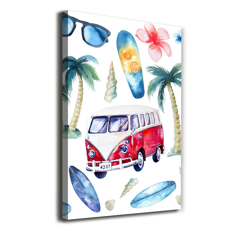 Surfer Set - Wrapped Canvas Print
