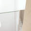 Porte de douche pliante, cadre en verre trempé de 1/4 po (6 mm) en aluminium, film antidéflagrant