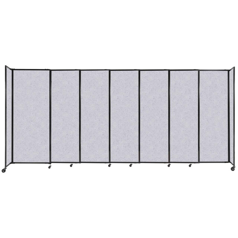 Cloison portative Soundsorb, H 81 po x l 186 po x P 18 po, Gris marbre