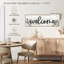 Plaque murale "Welcome to our home" lavande-985930415-985930400