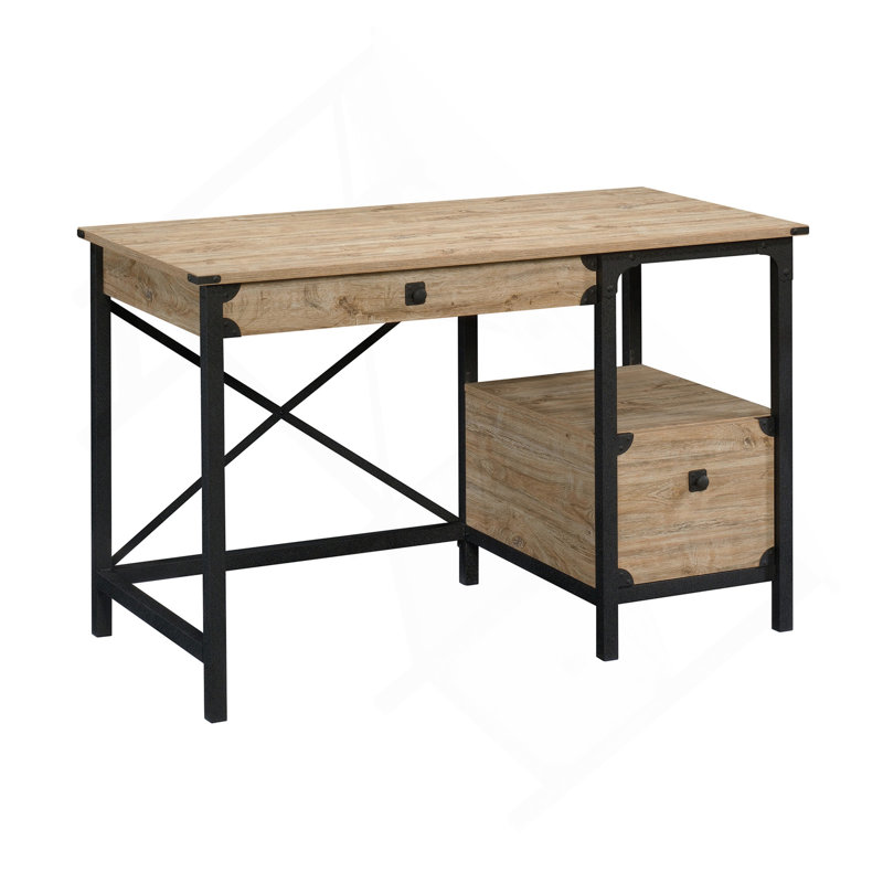 Bureau, beige et finition naturelle récupérée