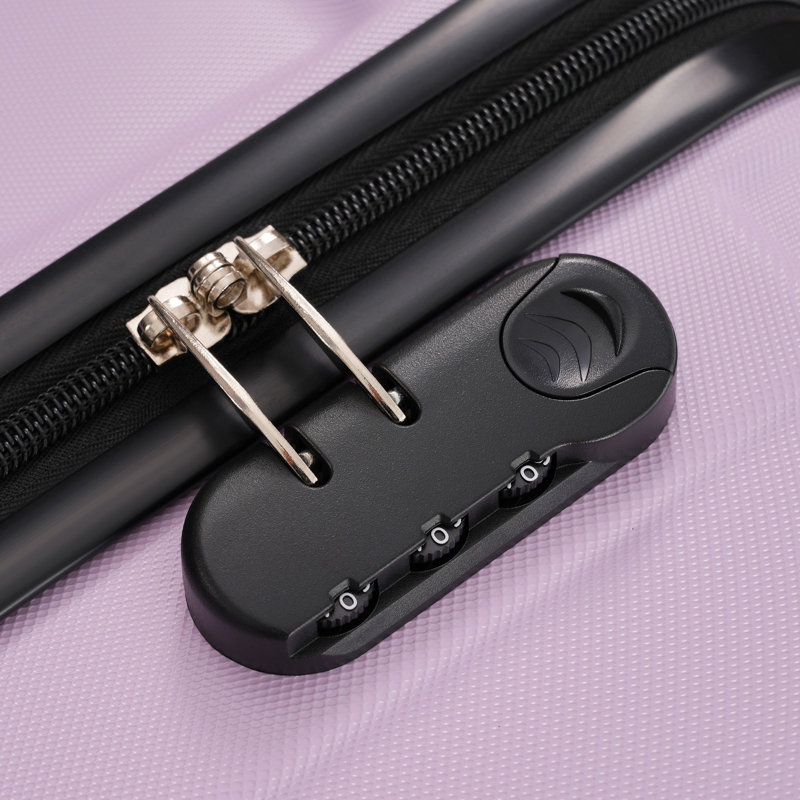 Valise à roulettes doubles Hardshell, Rose / Mauve