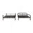 Bristol Gunmetal Finish Full/Full Bunk Bed