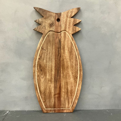 Wooden Pineapple Shaped Cutting Board