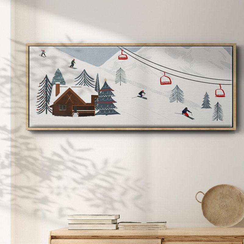 Ski Slope Collection D- Framed Canvas