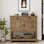Console 35,4 "avec tiroirs et armoire Latiasha