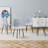 Comfortable Linen-Cotton Dining Chair Set