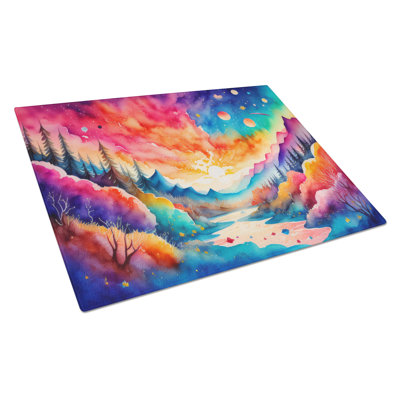 Amaranths in Colour Glass Cutting Board Large