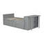 Lit simple de taille double avec bureau, tablette de rangement, lit gigogne et 3 tiroirs-1726251607