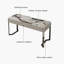Stone Stainless Steel Writing Desk-792263546