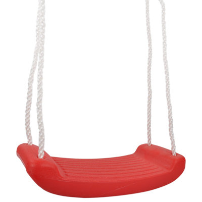 Plastic Seat with Rope Red