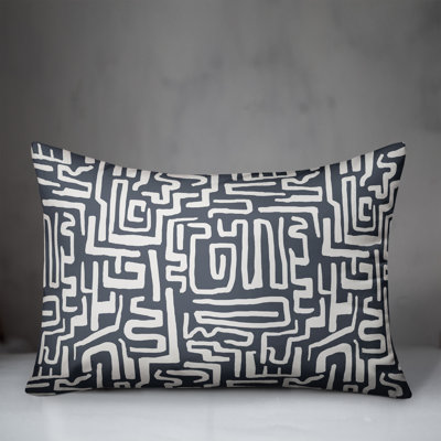 Abstract Outdoor Reversible Throw Pillow