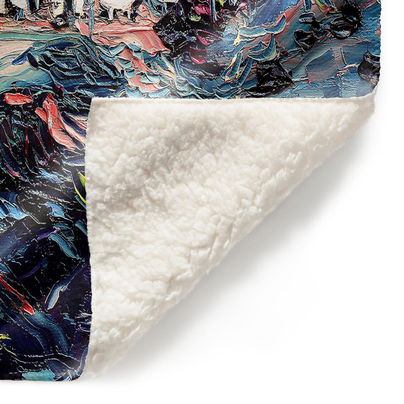  Couverture douce en sherpa, 51 po x 60 po