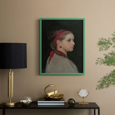 «Vintage Portrait Print», reproduction encadrée CXIV - bois massif