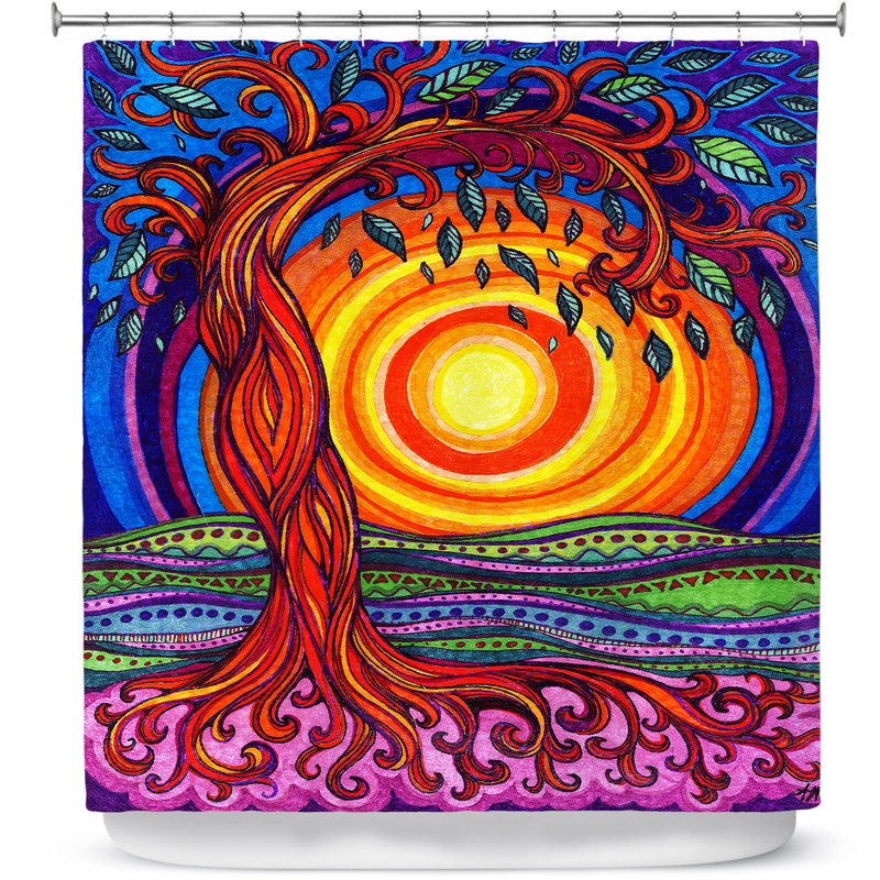 Rideau de douche simple arbre of life