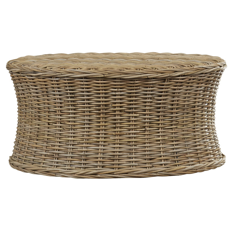 Table basse de style abstrait Paulsen, Naturel sans finition
