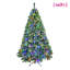 Arbre de Noël en PVC avec lumières DEL de musique synchro - Contrôle des applis, pointes, branches articulées, effets bicolores, support en métal-999172424
