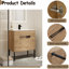 Armoire de salle de bain 30 po - Bassin de rangement spacieux en céramique de style contemporain