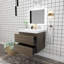 Meuble-lavabo simple avec plateau en résine Teriann-101831964