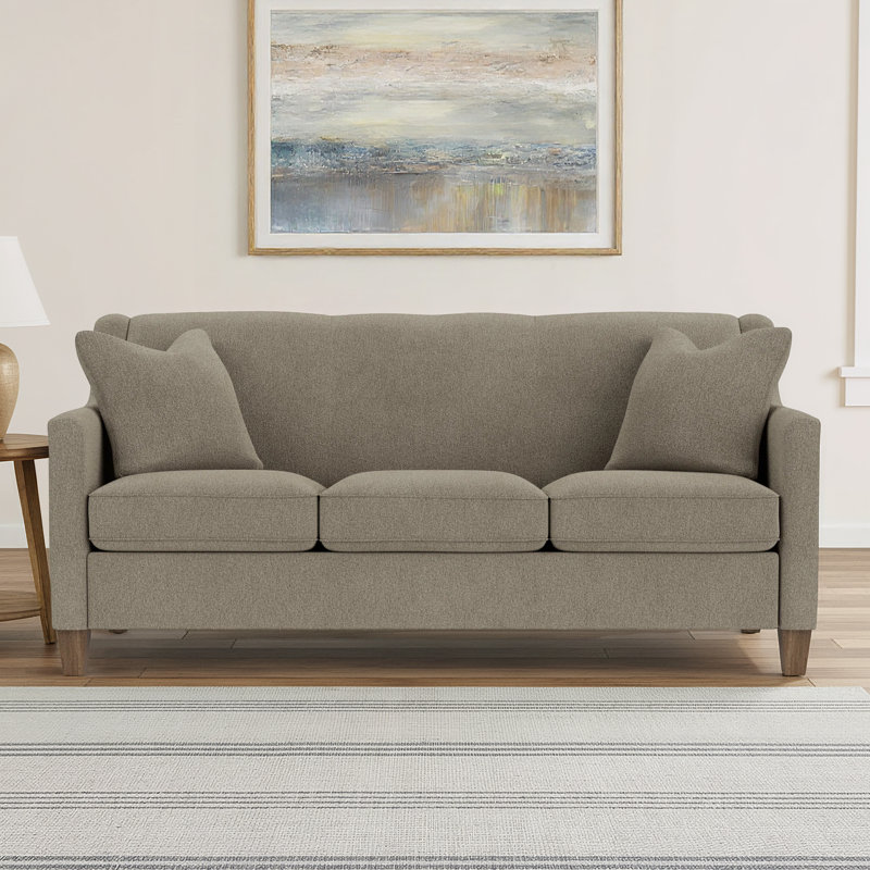 Shorecrest Upholstered 78'' Sofa, Dove 100% Polyester