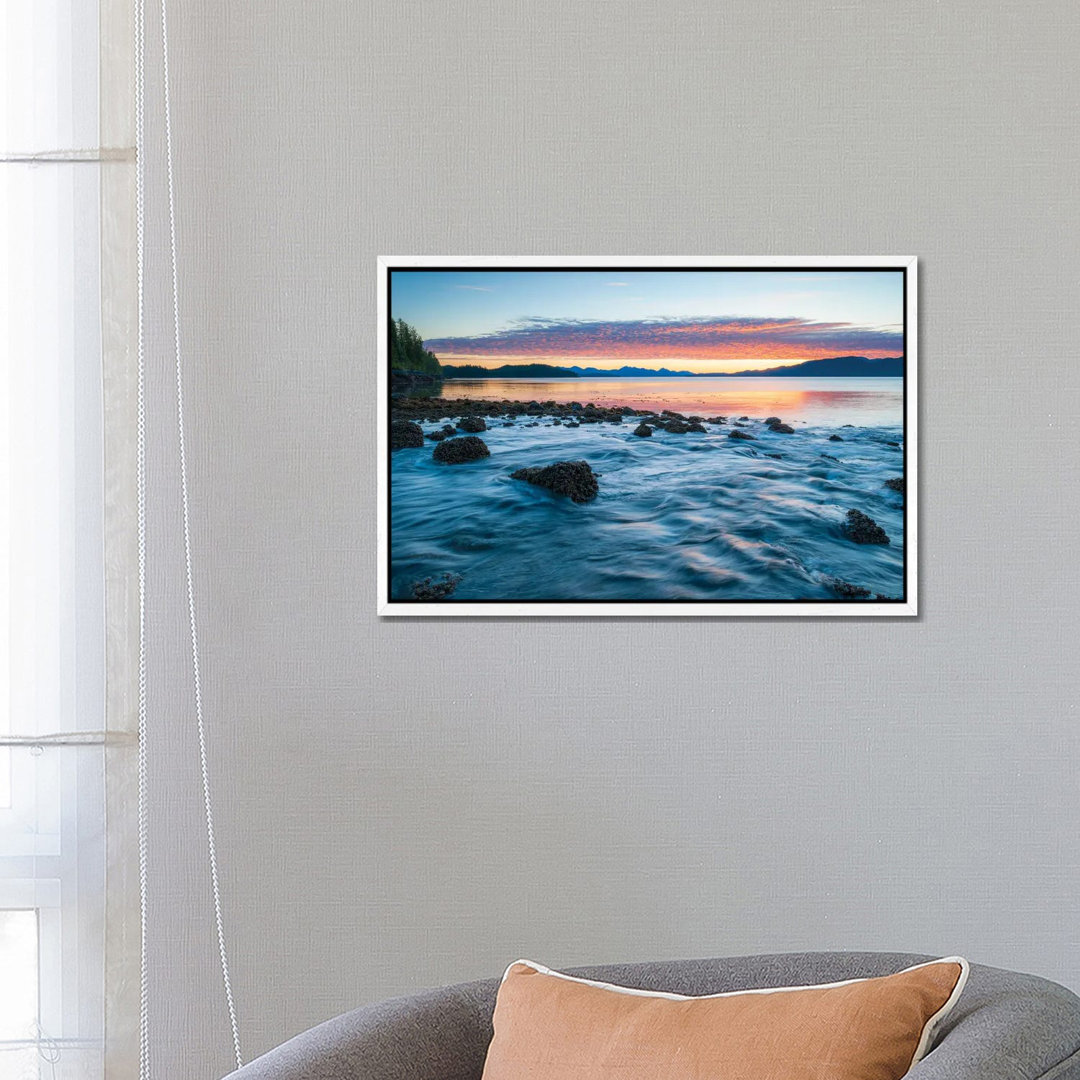 Landscape With Coastline Under Moody Sky At Sunset, British Columbia, Canada 1PC6