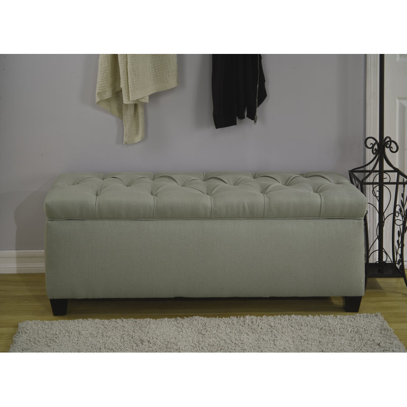 Banc de rangement pour chaussures Roessler, Écume de mer Candice, Grand