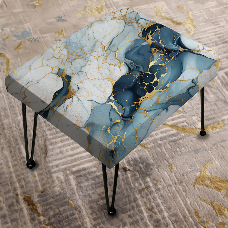 Gold Timeless Marble Classic Delights - Marble Rectangle Ottoman