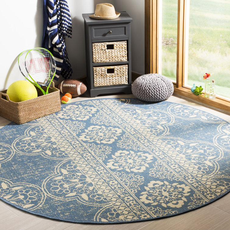 Goodrich Geometric Hand Woven Indoor / Outdoor Area Rug