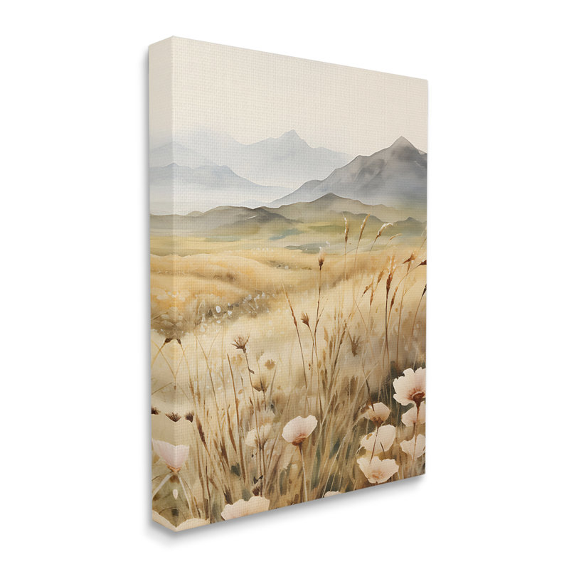 Impression sur toile Mountain View Meadow, H 20 po x l 16 po