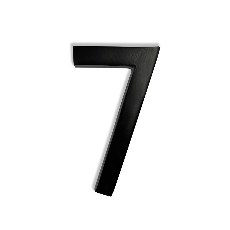 Numéro de maison en métal 4 po, 7