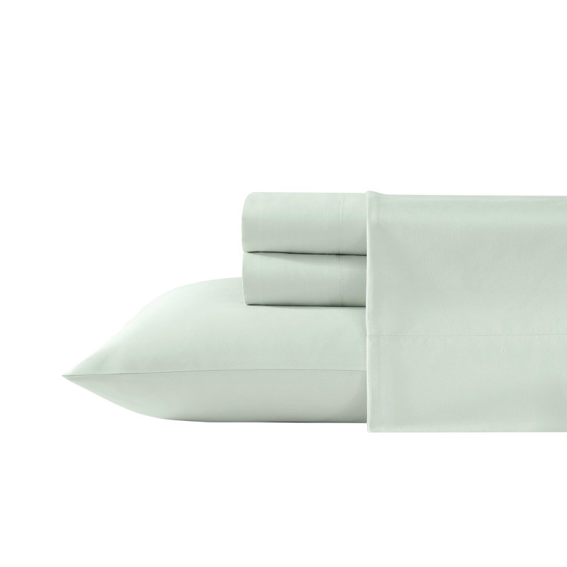 Mint Green Cotton Polyester Queen Deep Pocket Sheet Set