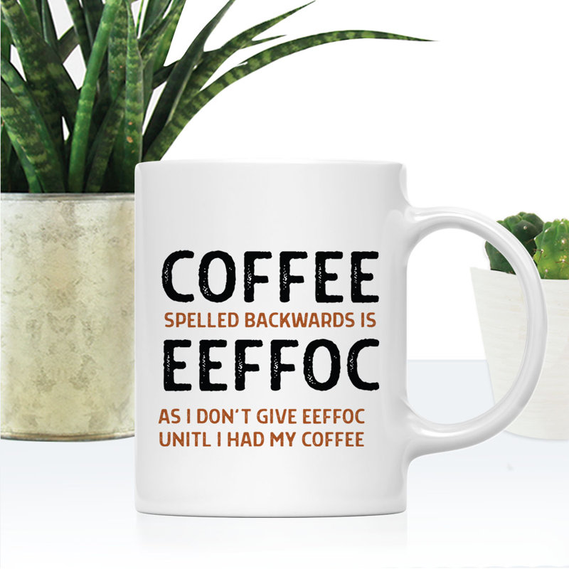 Tasse à café en céramique 11 oz - Eeffoc Is Coffee