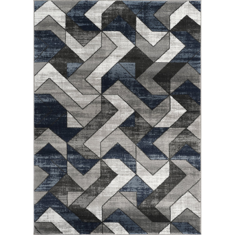 Vanant Geometric Area Rug, Rectangle 80 x 150cm